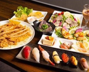 豪華寿司コース120分飲み放題付き(生ビール・日本酒・角ハイボール込み)