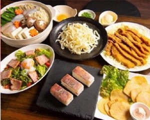 鍋コース(肉orふぐ)120分飲み放題付き